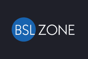BSL Zone logo on a black background