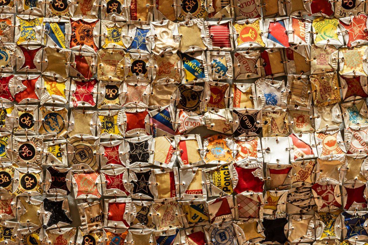 Artwork from artists El Anatsui