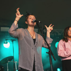 Evie Waddell on stage
