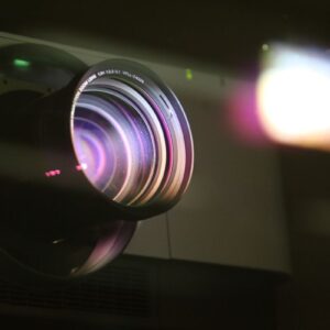 A projector lens.