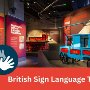 e-flyer for scottish museum of fire BSL tour